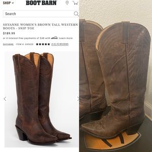 Shyamne Women Brown Tall Western Boots